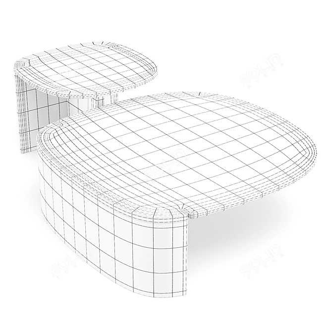 Elevate Trampolino Coffee Table 3D model image 7