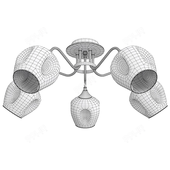 Contemporary Arte Lamp Monica Chandelier 3D model image 2