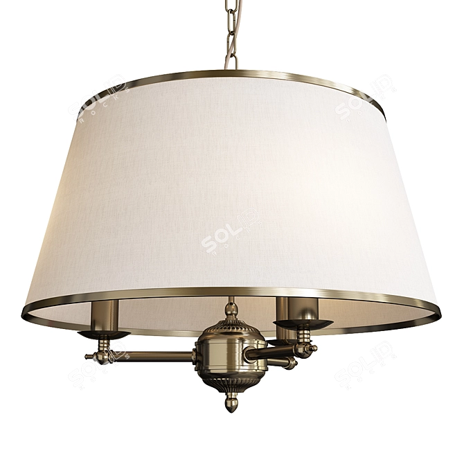 Modern Elegant Pendant Light Concept 3D model image 1