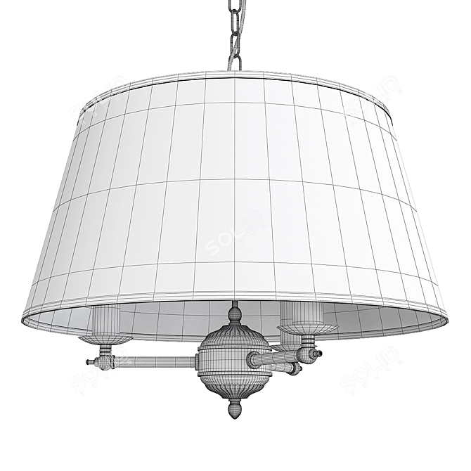 Modern Elegant Pendant Light Concept 3D model image 2