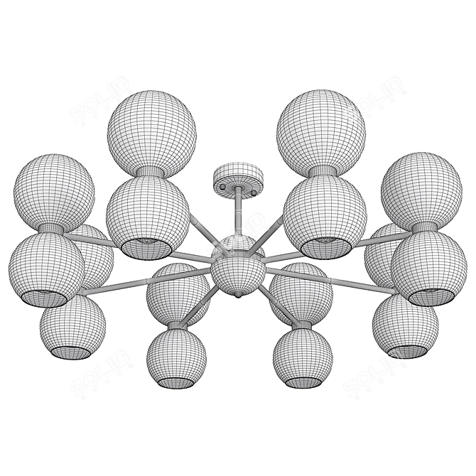 Sleek Modern Lavinia Lamp 3D model image 2