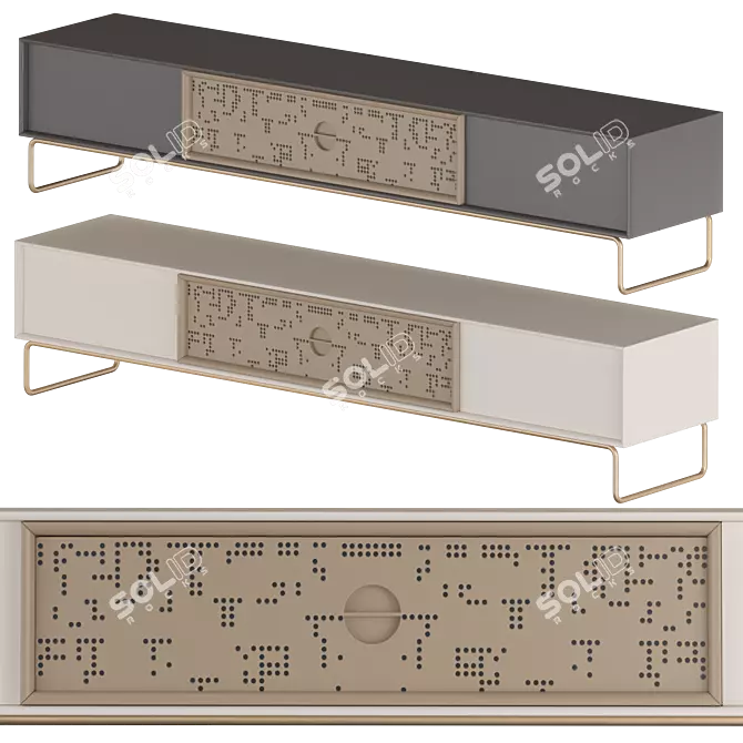 Lunar Sleek TV Stand 3D model image 3