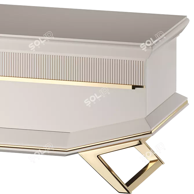 Sleek Modern Bergama TV Unit 3D model image 9