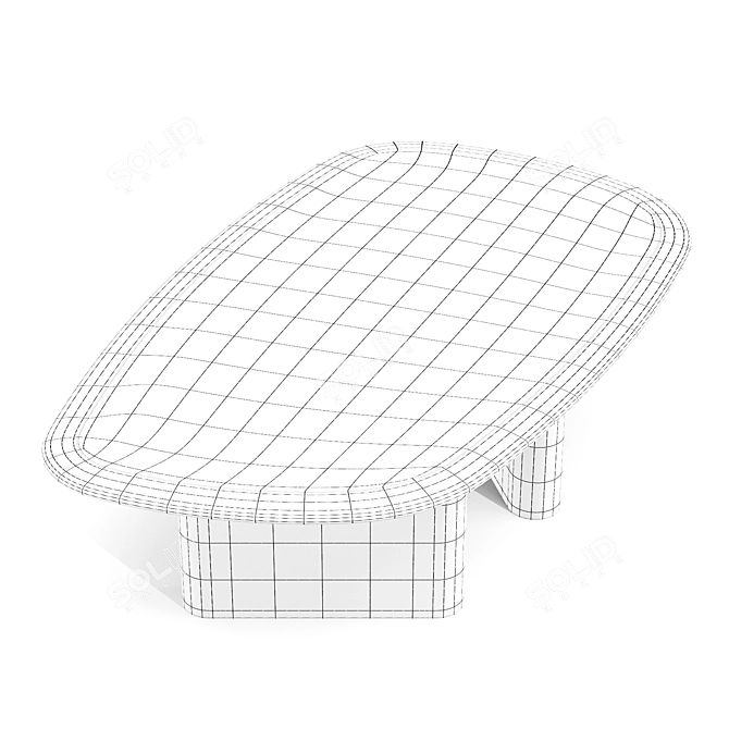 Italian Bronze and Marble Coffee Table 3D model image 6