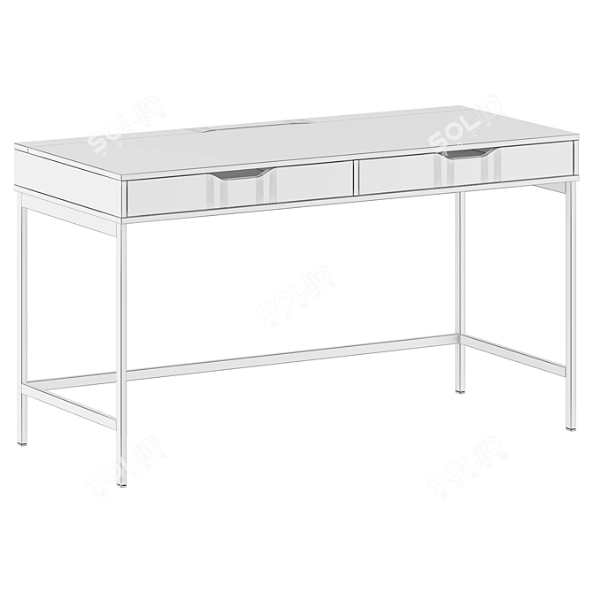 IKEA ALEX Writing Desk 3D model image 4