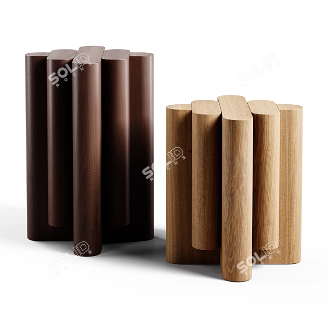 Sleek Signe EOG-1 Side Table 3D model image 1