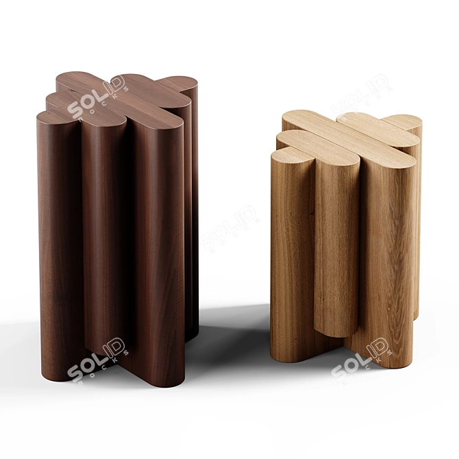 Sleek Signe EOG-1 Side Table 3D model image 3