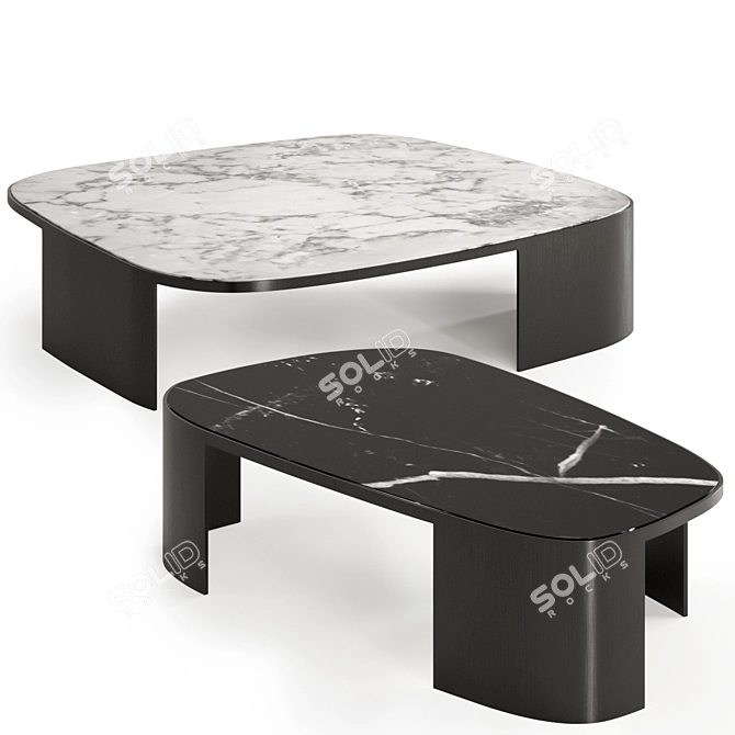 Elegant Poliform KOISHI Coffee Tables 3D model image 1