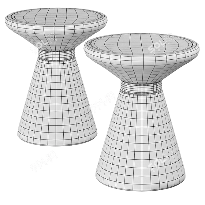 Glass Coffee Table AZMIN Bizzotto 3D model image 2