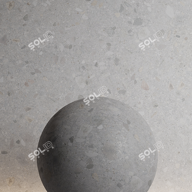 Seamless Stone PBR Material 3D model image 1