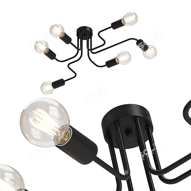 VITALUCE Amigo Color-Changing Ceiling Light 3D model image 2