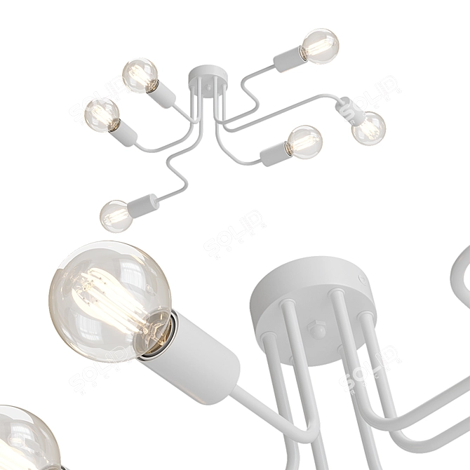 VITALUCE Amigo Color-Changing Ceiling Light 3D model image 3