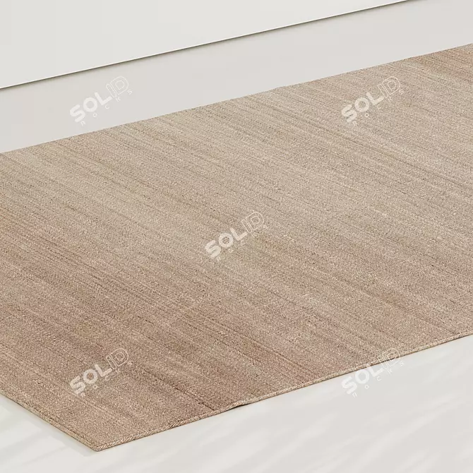 Natural Vegetal Wool Rug by Nanimarquina 3D model image 4