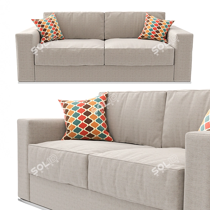 Royal Comfort Sofa Bed 3D model image 1