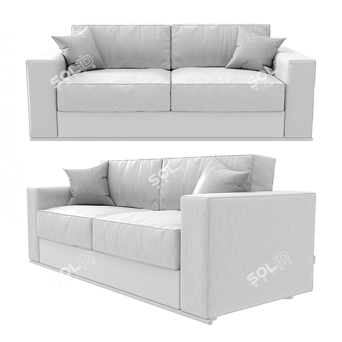 Royal Comfort Sofa Bed 3D model image 3