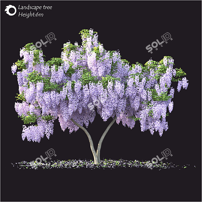 2021 Landscape Tree Model: 5m 3D model image 1