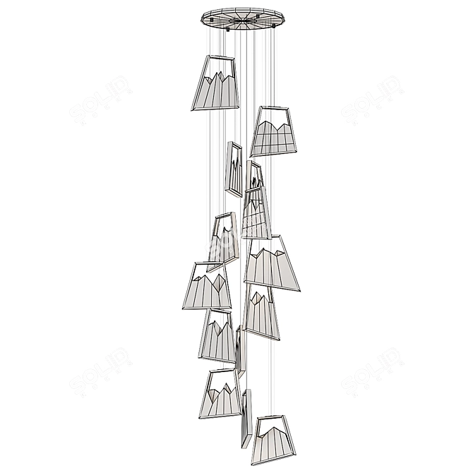 Luxury Magna Chandelier for VRay 3D model image 2