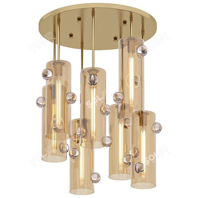 Cascading Chandelier: Obscura 7 3D model image 1