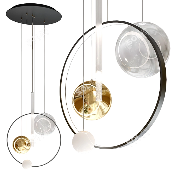 Modern Biarritz Designer Table 3D model image 1