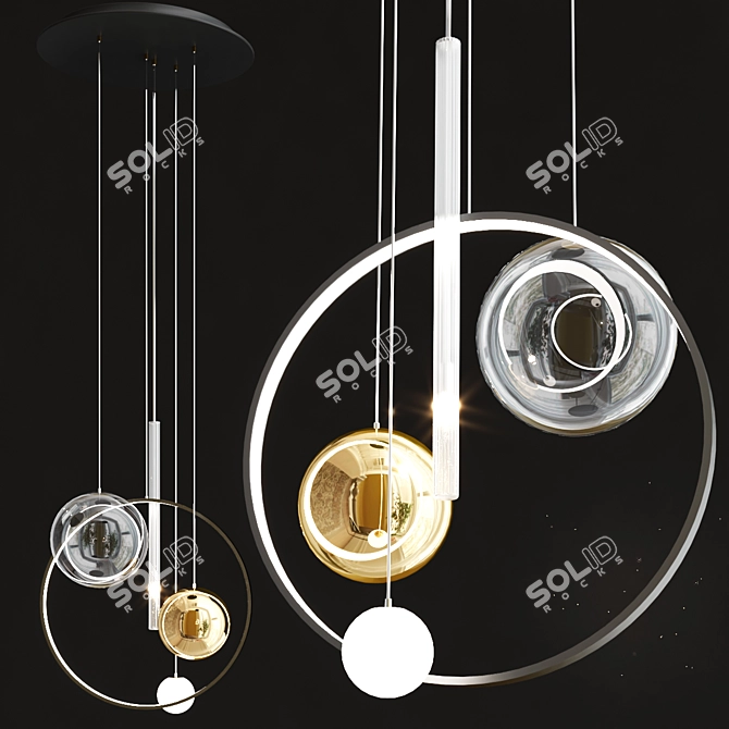 Modern Biarritz Designer Table 3D model image 3