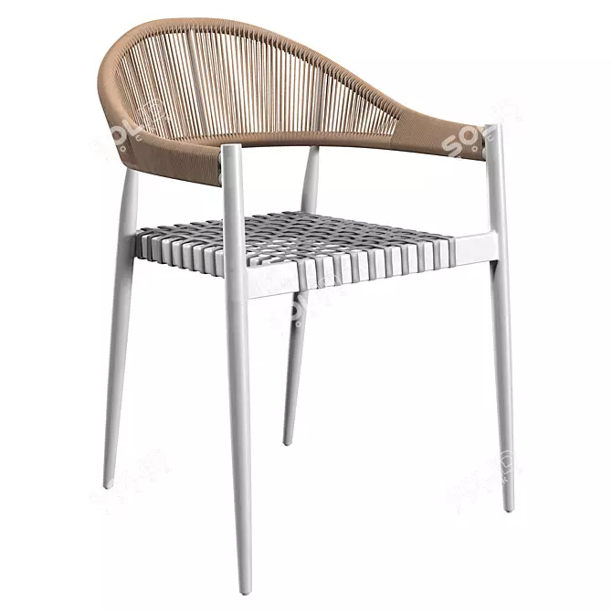 Outdoor Dining Armchair​ 3D model image 4