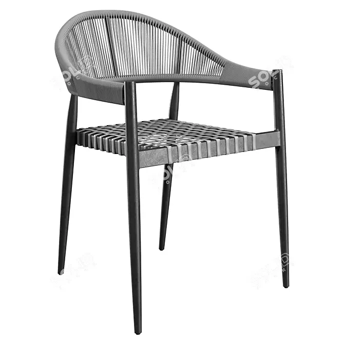 Outdoor Dining Armchair​ 3D model image 5