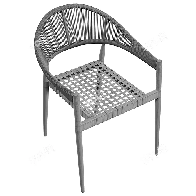 Outdoor Dining Armchair​ 3D model image 6