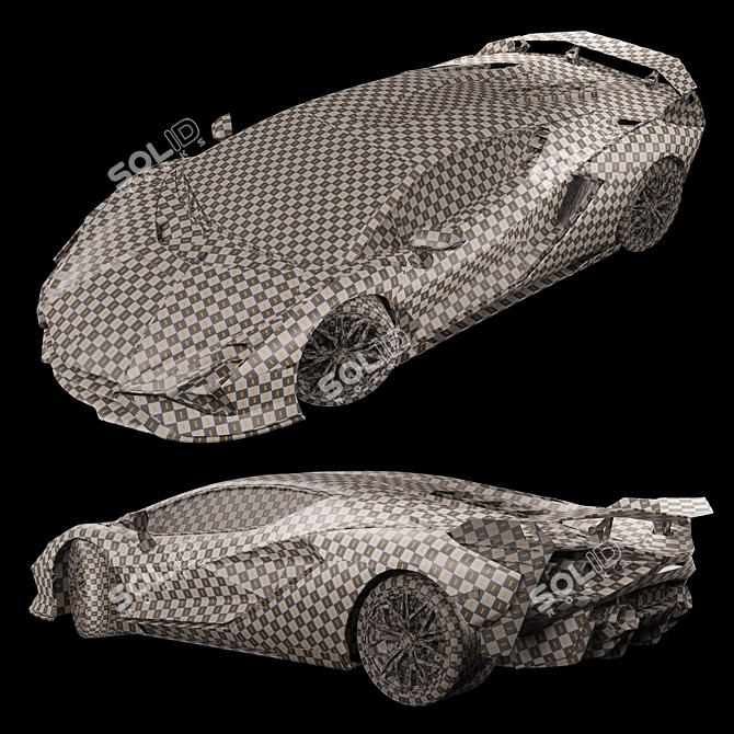  Lamborghini Sian FKP 37 Replica 3D model image 7