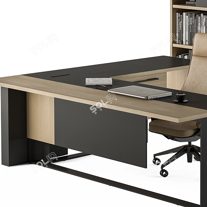 Executive Desk Bundle - Office Furniture 3D model image 3