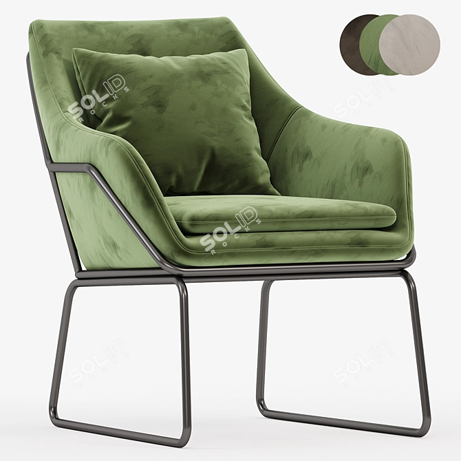 Arizona Armchair 3D Model Collection 3D model image 1