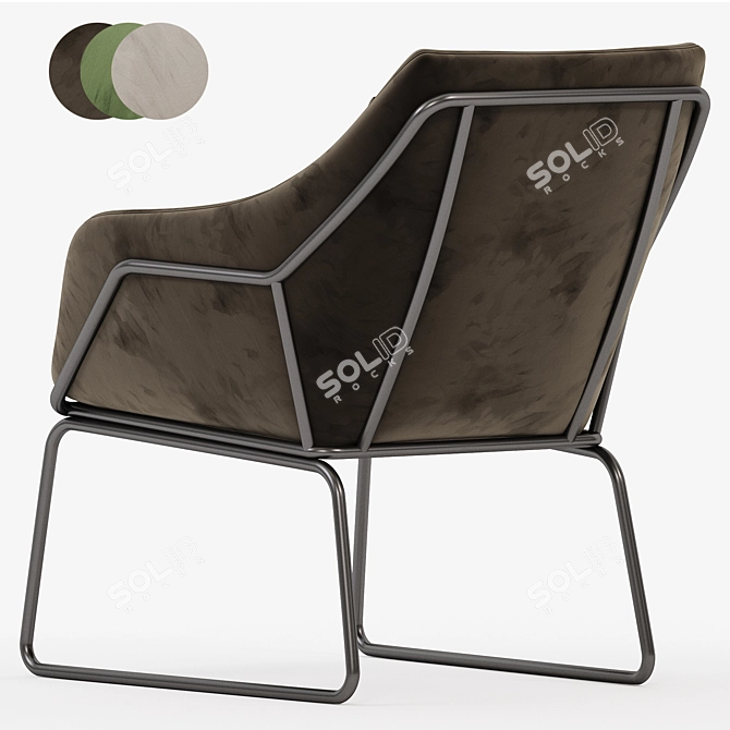 Arizona Armchair 3D Model Collection 3D model image 3