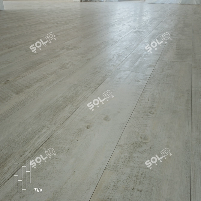 Oak Coffee Flooring Materials Set 3D model image 1