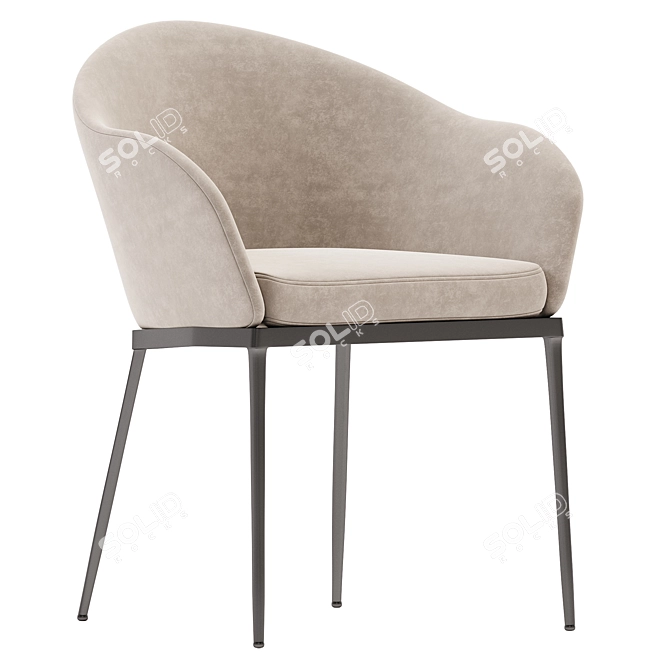 Sleek Modern Clever Chair 3D model image 1