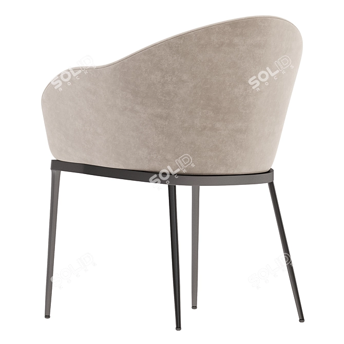 Sleek Modern Clever Chair 3D model image 3