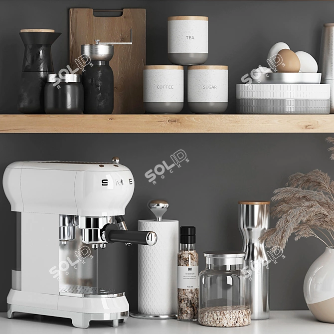 Kitchen Accessories Set 3D Model 3D model image 2