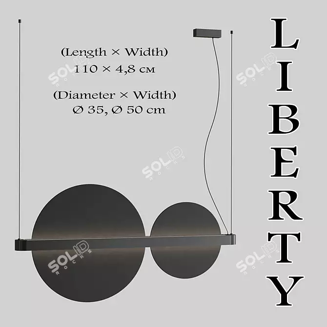  LIBERTY Collection: LIBERTY TWO Lamp 3D model image 4