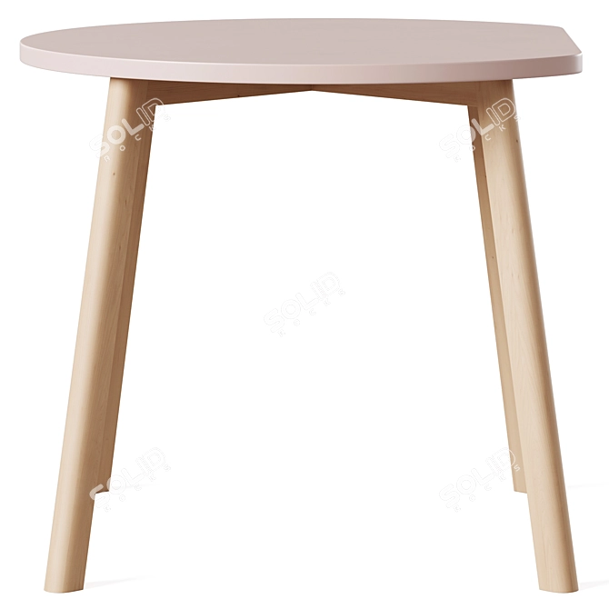 OHH NOO Kids Wooden Furniture 3D model image 3