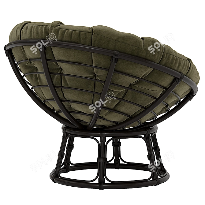 Papasans Rattan Chair Aranias 3D model image 4