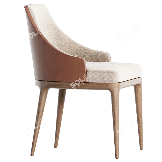 Aster Alaton Modern Dining Chair 3D model image 2