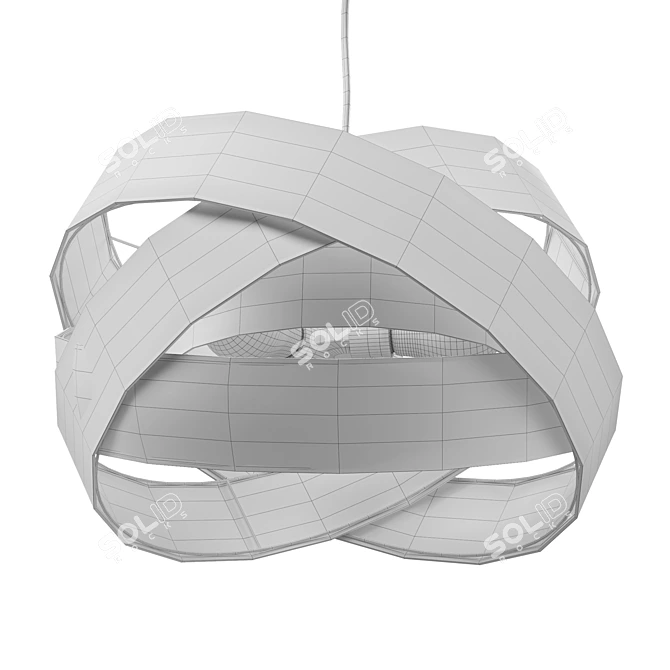  Modern Textile Pendant Light Simaria 3D model image 2