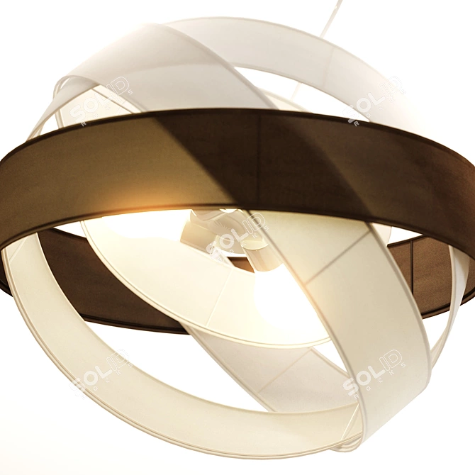  Modern Textile Pendant Light Simaria 3D model image 3