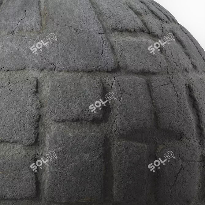 Wild Stone Wall Panels Ornament 3D model image 3