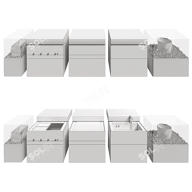 Steininger Modular Outdoor Cooking System 3D model image 3