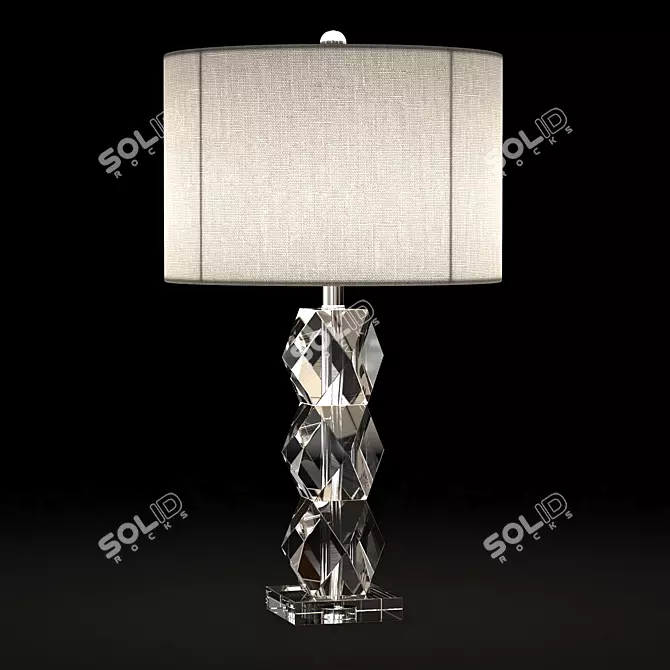 Sofia Crystal LED Table Lamp 3D model image 2