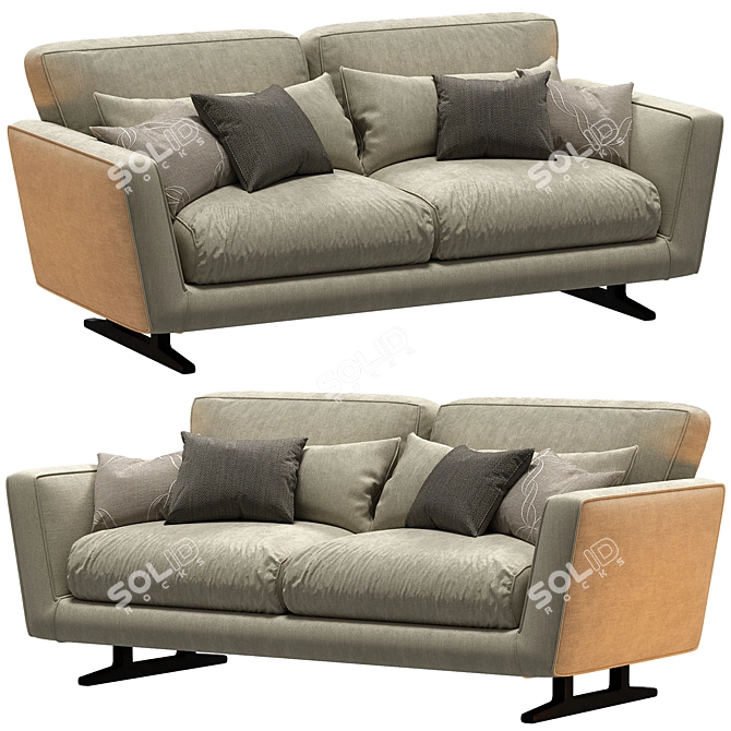 Mizar Modular Sofa: Stylish Elegance 3D model image 1