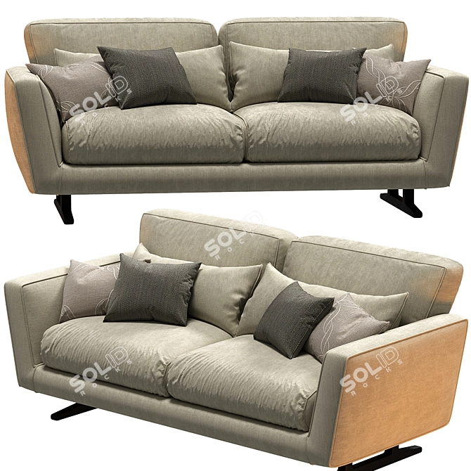 Mizar Modular Sofa: Stylish Elegance 3D model image 2