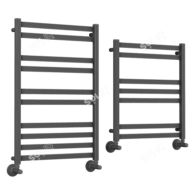 Water Heated Towel Rack Mars 3D model image 2
