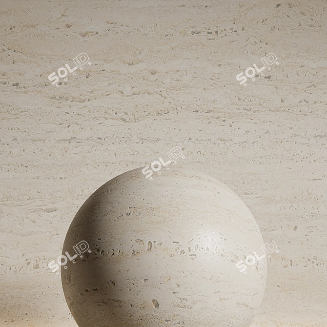 Travertine Stone Material Collection 3D model image 2