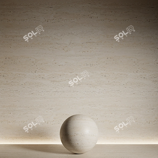 Travertine Stone Material Collection 3D model image 3