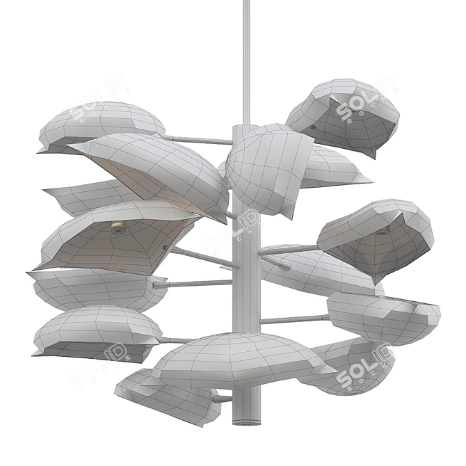  Sleek Lapa Pendant Light 3D model image 2